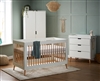 Obaby Maya Scandi 3 Piece Room Set White and Natural