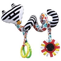 Mom's Care Fox Spiral Toy White and Black