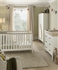 Mamas & Papas Wedmore 2 Piece Cotbed Set with Nursery Dresser Changer - White/Natural