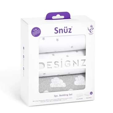 Snuz 3pc Crib Bedding Set â€“ Cloud