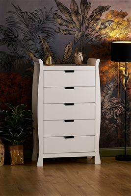 Obaby Stamford Tall Chest of Drawers White