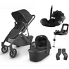 Uppababy Vista V2 Jake Travel System with Britax BABY-SAFE PRO Car Seat and Flex Base