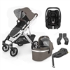 Uppababy Vista V2 Theo Travel System With Maxi Cosi Cabriofix i-size & Cabriofix i-size Base