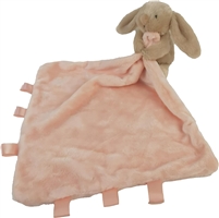 Ziggle Bunny Grey with Pink Comforter Blanket