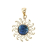 Charles Albert Blue Abalone Alchemia Sun Pendant