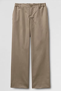 Lands' End Khaki Pants: Girl's Full Elastic Waist