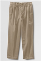 Lands' End Khaki Pants: Girl's Pleated