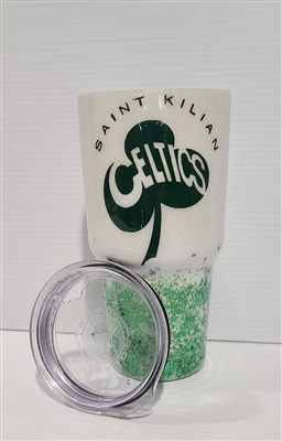 Large Celtics Stainless Steel Tumbler