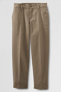 Lands' End Khaki Pants: Boy's Flat Front