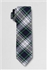 Lands' End Tie: White Plaid