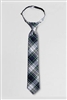 Lands' End Tie: White Plaid Pre-Tied