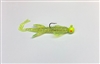 3/8oz Hairy Hog Jigs Chart Glitter Body / Chart Head / Orange Eye 2/PK