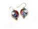 Ricky Frank Sterling Cloisonne Earrings With Stone