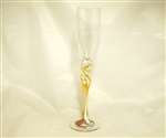 Mark Rosenbaum Gold Champagne Flute