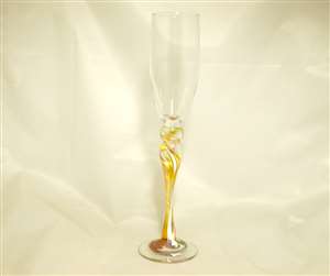 Mark Rosenbaum Gold Champagne Flute