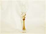 Minh Martin Gold Texas Twirl Wine Goblet