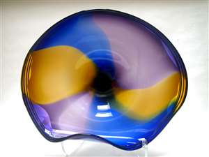 Rick Nicholson Blue, Gold, Purple Platter