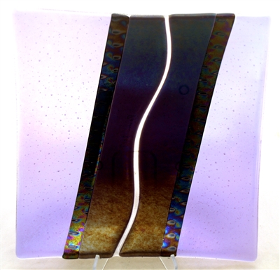 Chris Paulson 9.5" Lavender Glass Tray