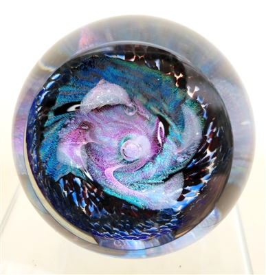 The Glass Eye Whirlpool Nebula Paper Weight