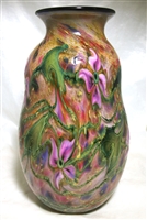Charles Lotton Hand Blown Opal Phosphate Glass Vase