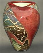 Christopher Morrison Hand Blown Amorphic Glass Vase