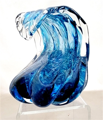 Anchor Bend Large Glass Wave Sculpture