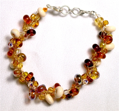 Alicia Niles Amber Pebble Bracelet