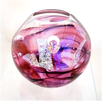 Ben Silver Ruby Triple facet Paperweight