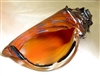 Ben Silver Coral Conch Hand Blown Glass Shell