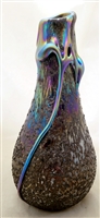 David Lotton Hand Blown Glass Lava Cypriot Bud Vase