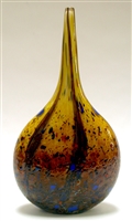 Danny Polk Medium Hand Blown Glass Wild Honey Mandolin Vase