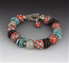 Dianne Zack Turquoise and Onyx Bracelet