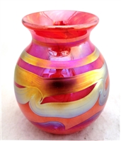 Elaine Hyde Small Round Red Bud Vase