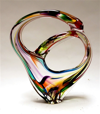 David Goldhagen  Small Pretzel Glass Sculpture