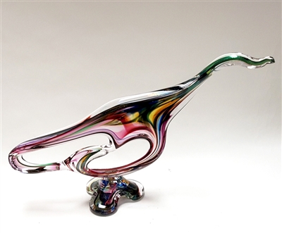 David Goldhagen  Roadrunner Glass Sculpture
