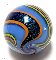 Geoffrey Beetem 1 5/8" Blue Ziggy Stardust Marble