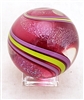 Geoffrey Beetem 1 5/8" Ruby Banded Lutz Marble