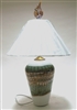 Gartner Blade White Sage Hand Blown Glass Table Lamp