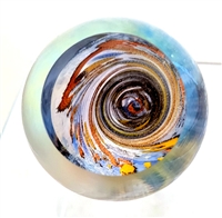 The Glass Eye Aventurine Fireball Paperweight
