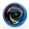 The Glass Eye Emerald Sky Fireball Paperweight