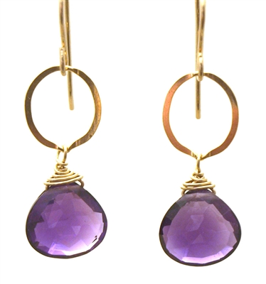 Judy Brandon Amethyst Earrings