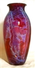 Josh Simpson Hand Blown Red New Mexico Glass Vase