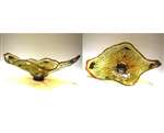 Lucy Chamberlain Large Amber Fiore Glass Bowl