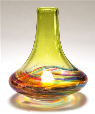 Michael Trimpol and Monique LaJeunesse Small lime Mix Moroccan Vortex Vase