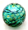 Tim Lazer Emerald Green Dichroic Paperweight