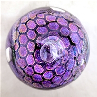 Tim Lazer Purple Dichroic Paperweight