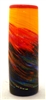 Michael Maddy and Rina Fehrensen Hand Blown Glass Sunset Small Cylinder Vase