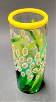 Michael Maddy and Rina Fehrensen Clear Daisy Cyclinder Vase