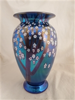 Orient and Flume Large Blue Fumed Hawthorne Vase