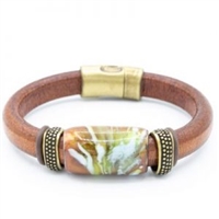 Olive Parker Tamarack Leather Bracelet